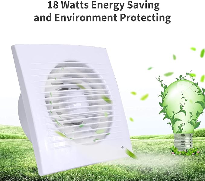 HUGOOME Exhaust Fan, 18W Ventilation Extractor - Image 3