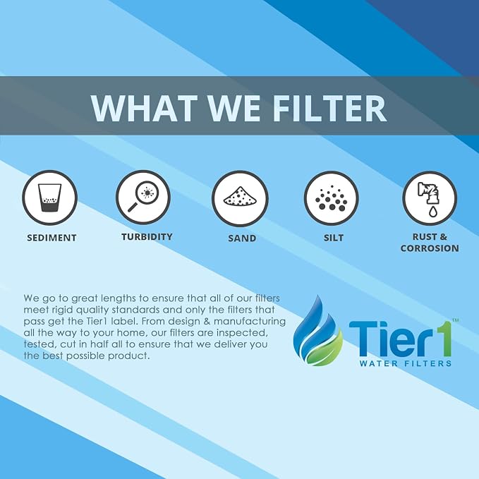 Tier1 10 Micron 10 Inch x 4.5 Inch | 4-Pack Spun Wound Polypropylene Whole - Image 5