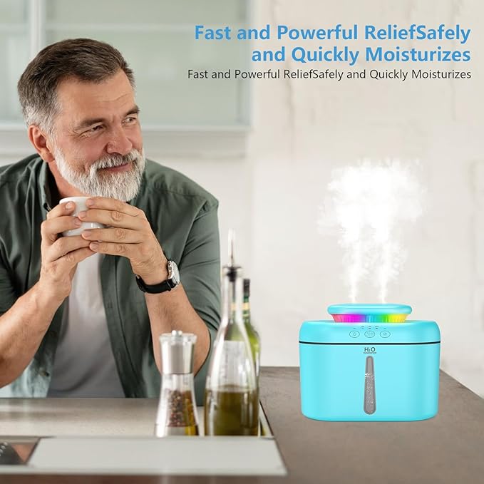 SZO Humidifiers for Bedroom, 2.5L Capacity, Auto Shut-Off, 16 dB Quiet - Image 4