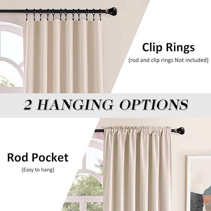 DONREN 108 Inches Long Curtains - Image 2