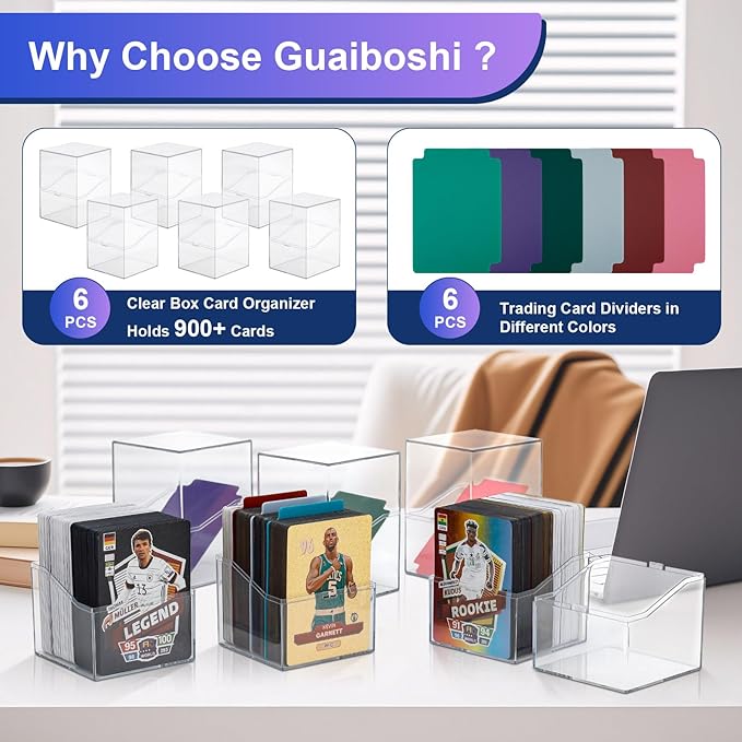 6 Pack Card Deck Boxes: Transparent Storage - Image 4