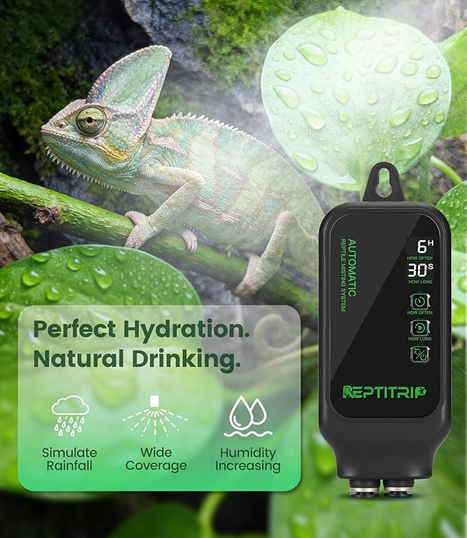 Reptile Mister System with Timer, Reptile Humidifiers Automatic, 360°Adjustable - Image 6