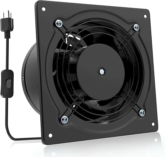 HG Power 6 Inch Exhaust Fan, 308CFM Wall Exhaust Fan by HGPOWER