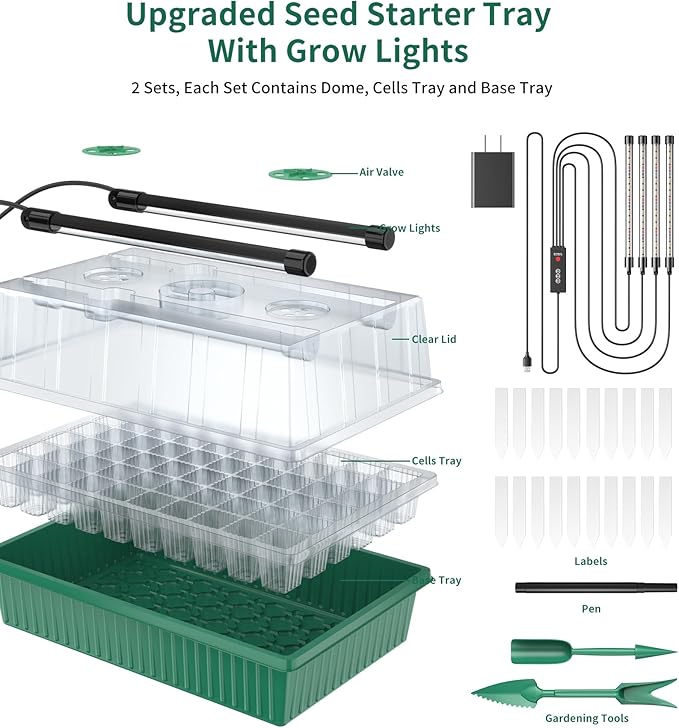 Seed Starter Tray, 120-Cells Seed Starter Kit - Image 5
