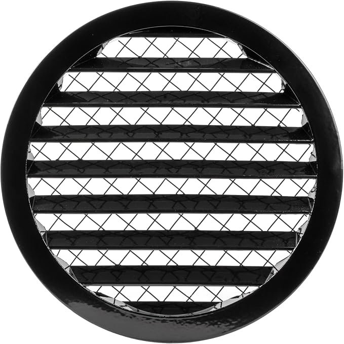 Repa Market 8 Inch Heavy-Duty Black Aluminum Alloy Gable Vent by RepaMarket