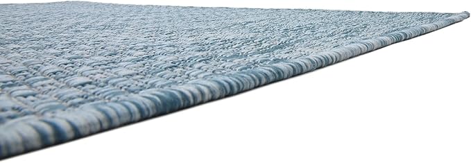 Unique Loom Collection Casual Transitional Solid Heathered Indoor/Outdoor - Image 9