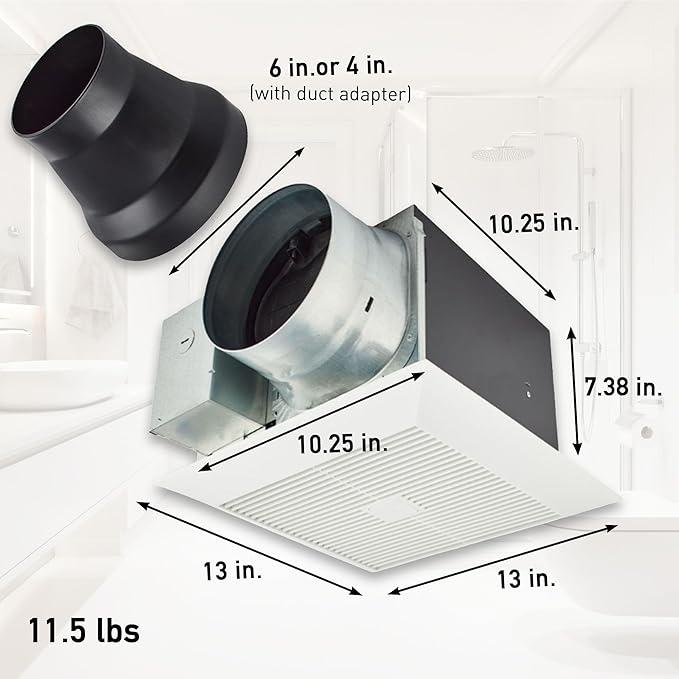 Panasonic WhisperGreen Select Ceiling Mount Exhaust Fan, Customizable, - Image 2