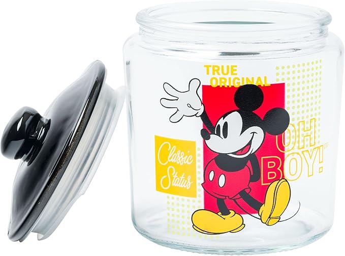 Silver Buffalo Disney Mickey Mouse Glass Jar - Image 3