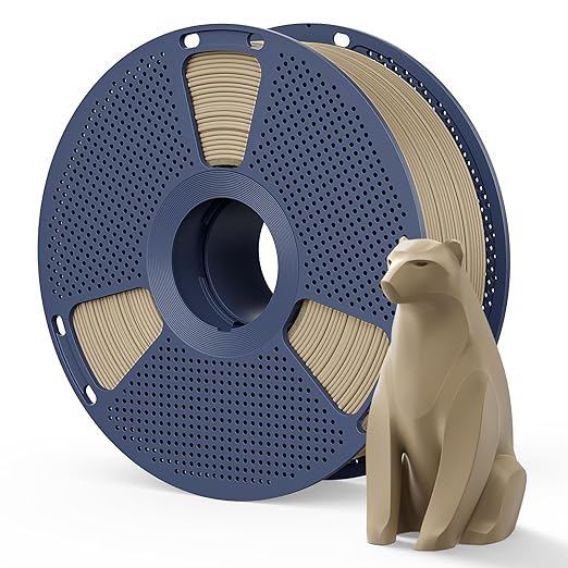 Matte PLA Filament 1.75mm Wood Brown Color, 1kg SUNLU 3D Printer Filament by YOOPAI