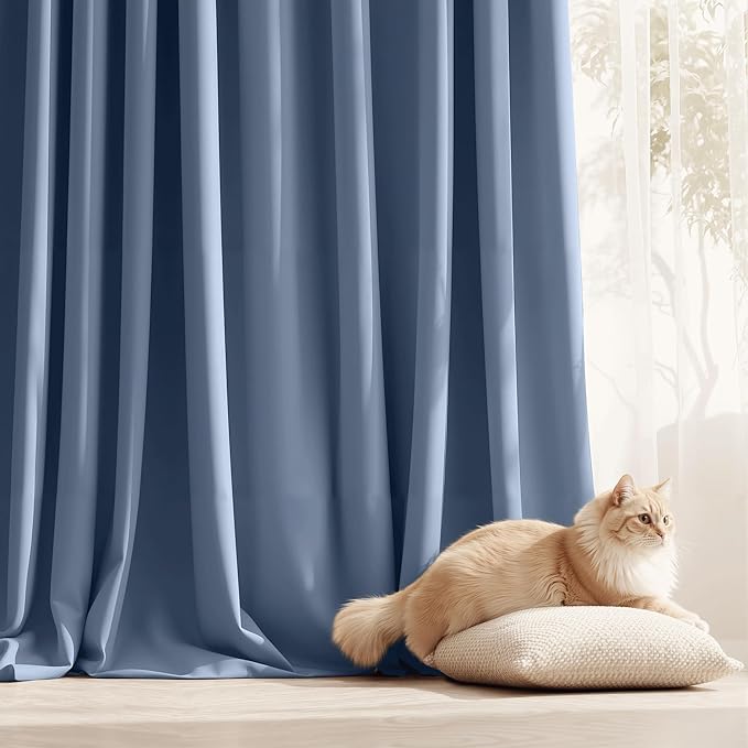 RYB HOME Outdoor Curtains for Patio Waterproof Tab Top Block Sunlight Thermal - Image 6