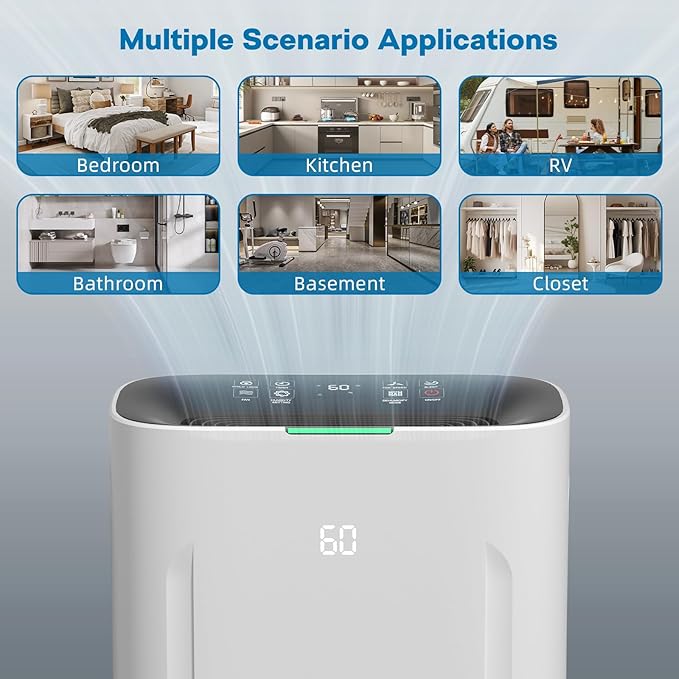 2025Upgraded 5000 Sq.Ft 80 Pint Dehumidifier - Image 6
