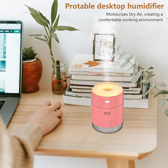 Portable Mini Humidifier, Auto Shut-Off, 2 Mist Modes, Small Humidifiers - Image 5