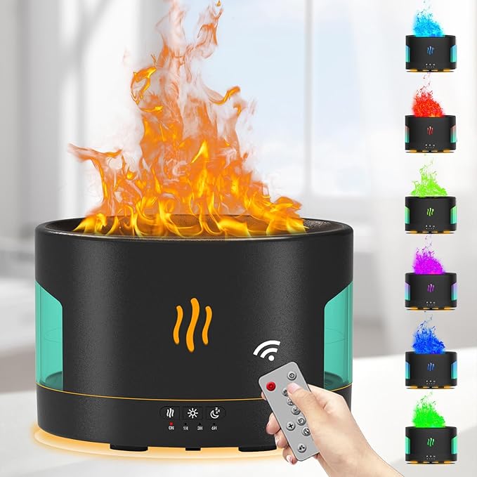 Oil Diffusers for Home large Room, 450ml Visible Water Tank, Air Diffuser by POSVIU