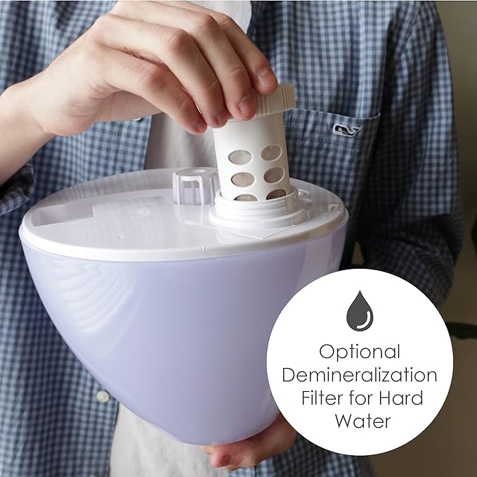 Crane White Drop Ultrasonic Cool Mist Teardrop Humidifier, 1 Gallon Tank - Image 5