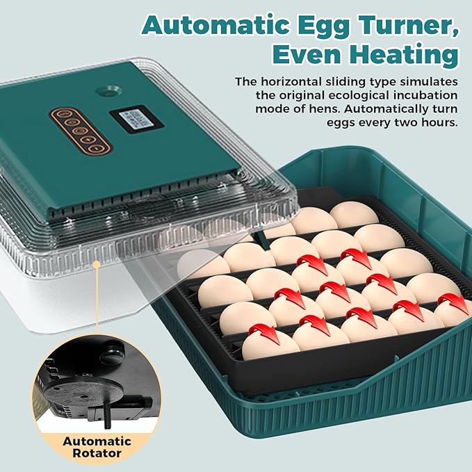 25 Eggs Incubator, Incubators for Hatching Eggs, - Image 4