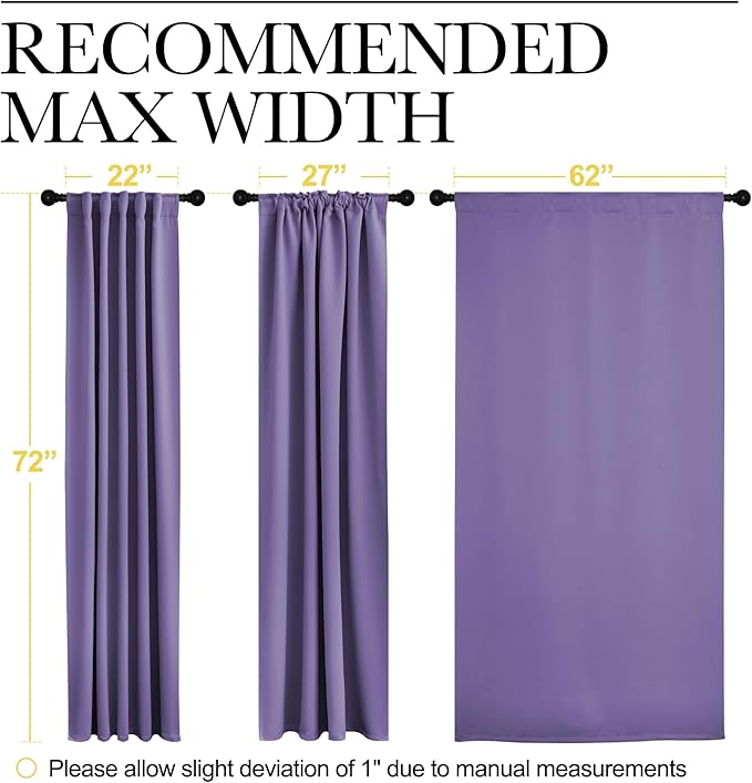 NICETOWN Blackout Curtain Panels Window Draperies - Image 7