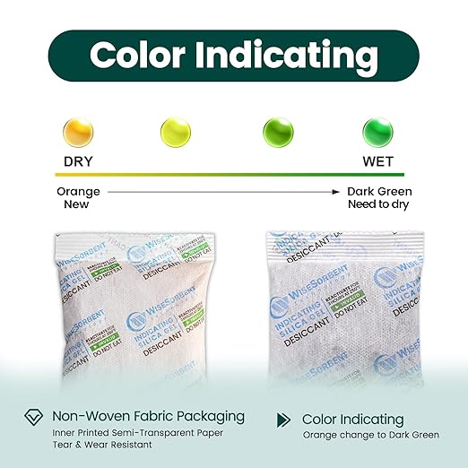 15pcs 20g Silica Gel Packets, Indicating Deisiccant Packs, Rechargeable - Image 2