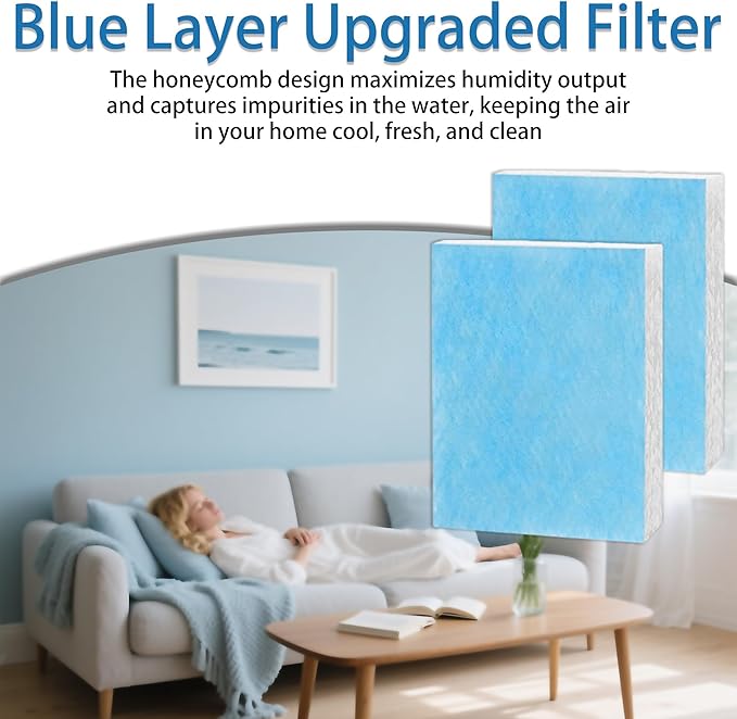 4 Pack HFT600 Humidifier Wick Filter T | Compatible - Image 3