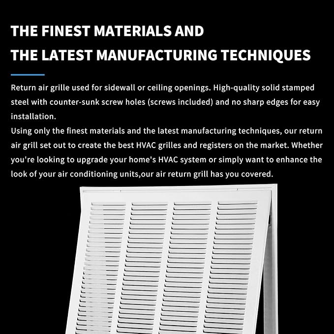 24×24 Return Air Grille Return Vent Cover - Image 3
