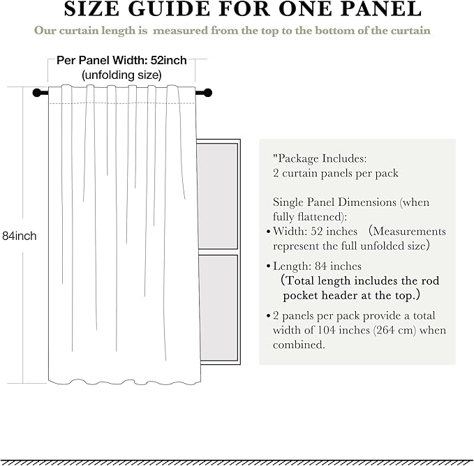 RYB HOME 100% Blackout Silver Grey Curtains, Privacy Flax Linen Drapery - Image 7