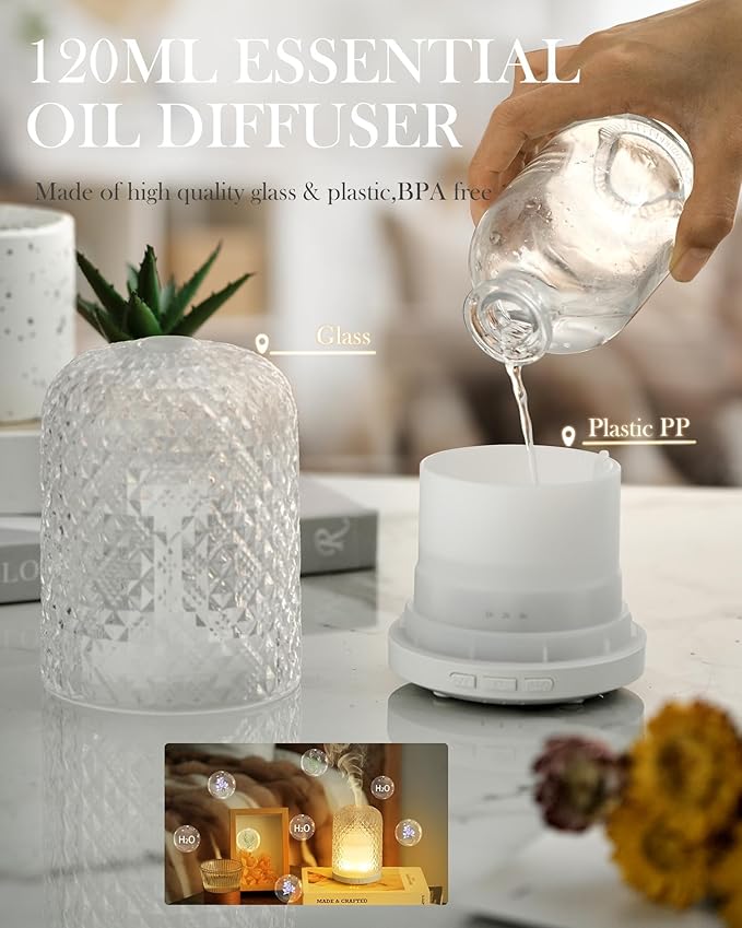 Essential Oil Diffuser – 2.4MHz Ultrasonic Aromatherapy Diffuser, Health Night - Image 6