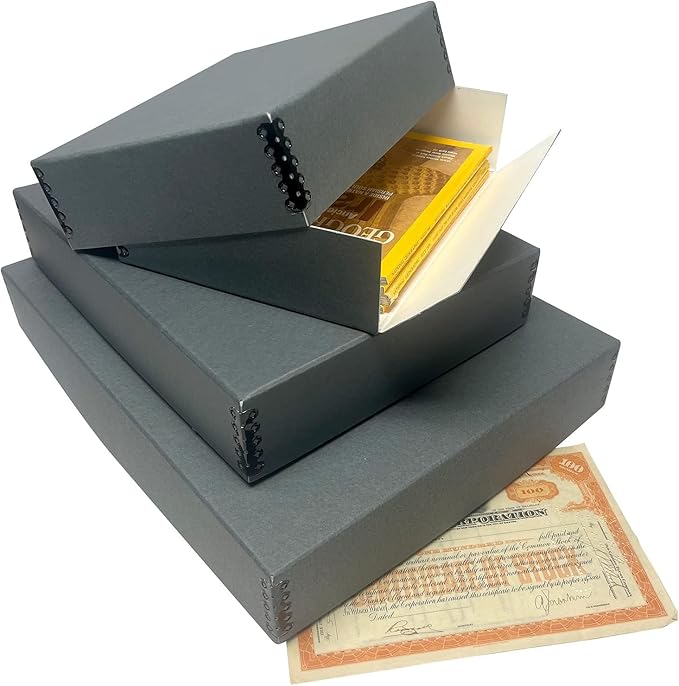 Lineco Museum Archival Storage Box, 9.25x11.75x3 in. Drop Front Design. - Image 7