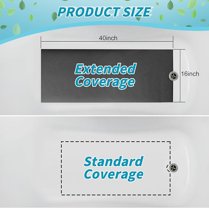 16" x 40" Non Slip Bathtub Mat - Image 3