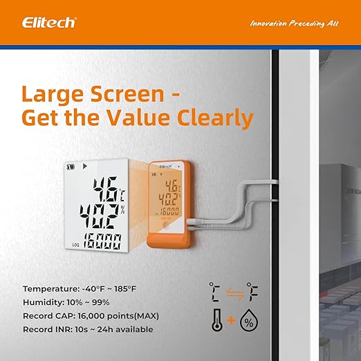 Elitech Digital Temperature Humidity Data Logger Medical Refrigerator - Image 3