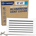 12x6 Inch Air Return Vent Cover Decorative – Premium Aluminum AC Vent Cover by LAMINAIRE