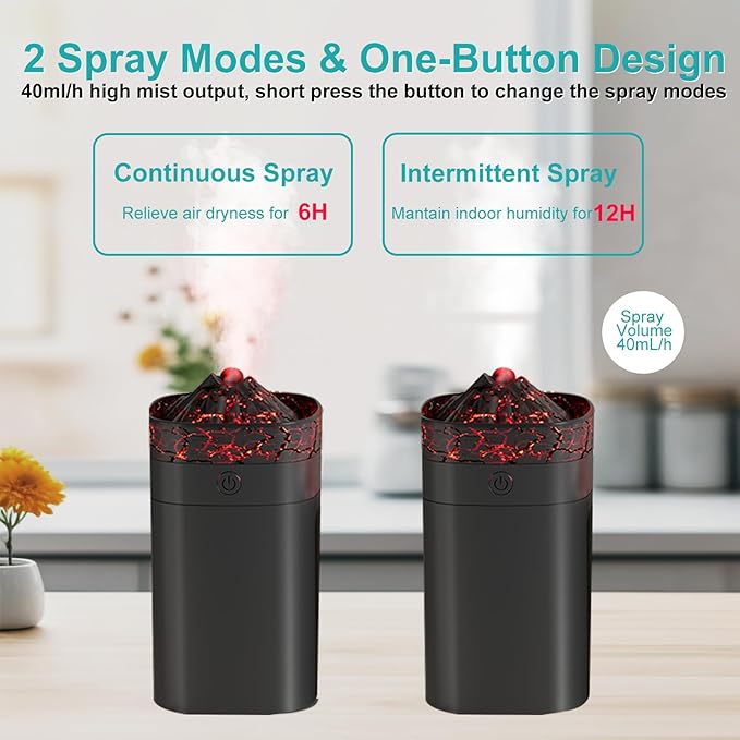 Portable Mini Humidifier, 400ml Small Humidifier - Image 3
