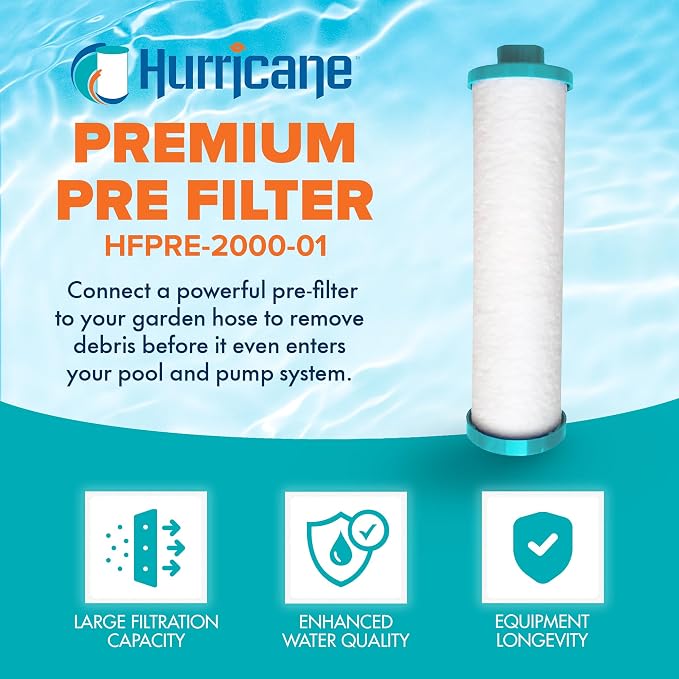 Hurricane Filters HFPRE-2000-01 4 Pack Pre Fill Filter - Image 2