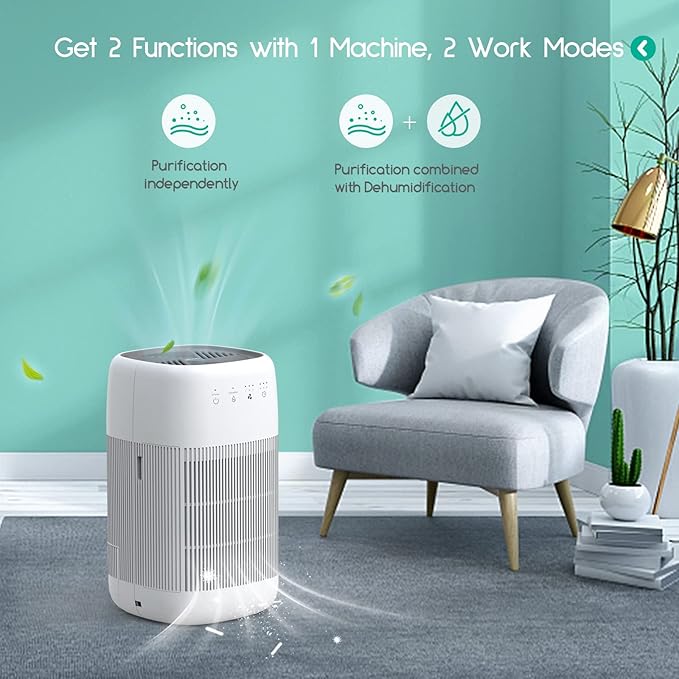 Afloia Air Purifier and Dehumidifier in 1, Air Purifier - Image 3