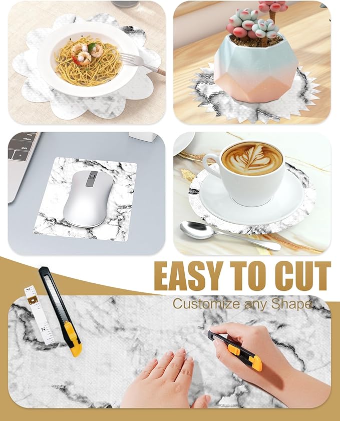 Shelf Liners for Kitchen Cabinets Non-Adhesive, Non-Slip Thickened Shelf Paper - Image 6