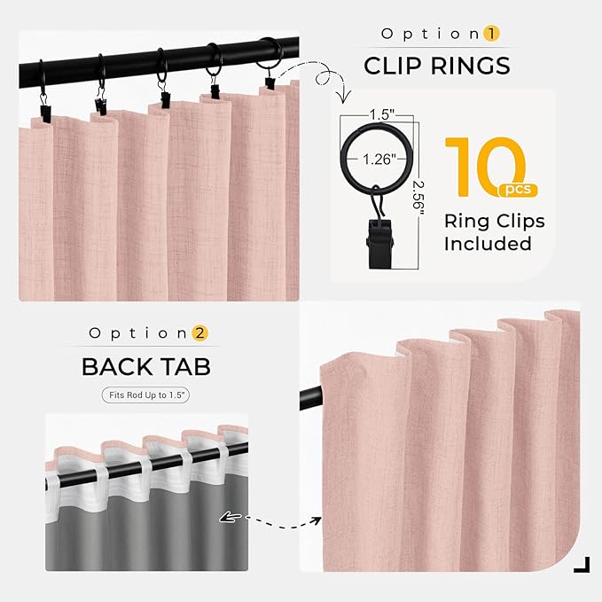 INOVADAY Thermal Sliding Door Curtains 100% Blackout Curtains - Image 4