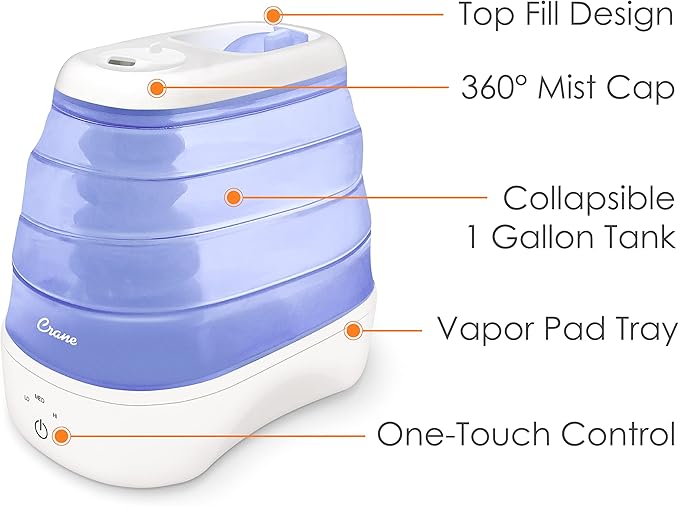 Crane Collapsible Cool Mist Humidifier - Image 3