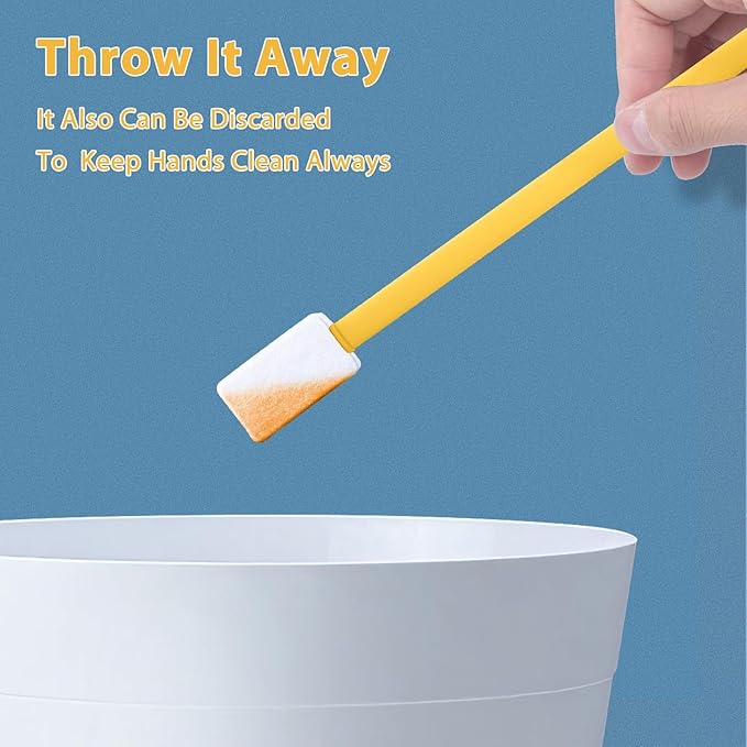 40pcs Crevice Cleaning Brush Tool, Disposable Toilet Brush - Image 5