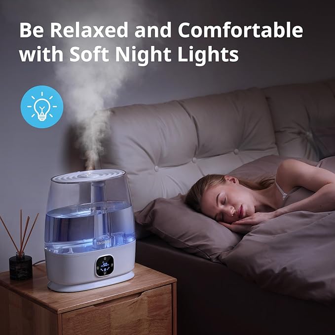 Humidifiers for Bedroom Home, 6L Cool and Warm Mist Air Humidifier for Large - Image 7