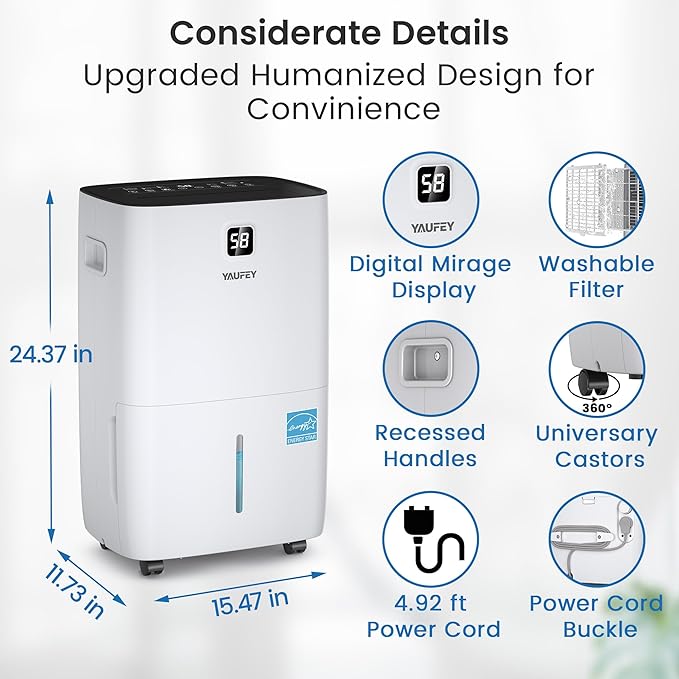 Yaufey 150 Pints Energy Star Dehumidifier - Image 9