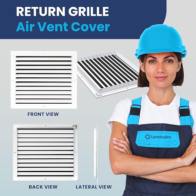14x12 Inch Air Return Vent Cover Decorative – Premium Aluminum AC Vent Cover - Image 2