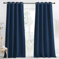 NICETOWN Kitchen Blackout Window Curtain Panel, Moroccan Blue, 1 Panel by NICETOWN