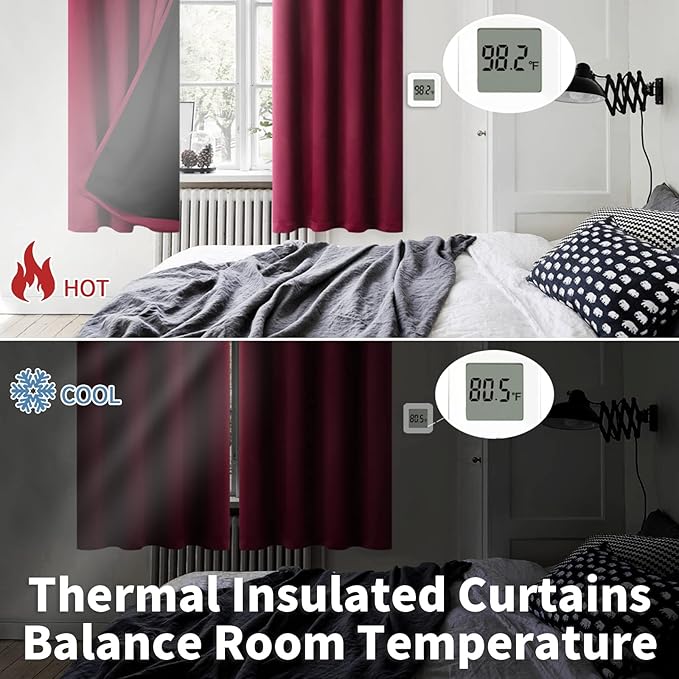 BGment Thermal Insulated 100% Blackout Curtains - Image 4