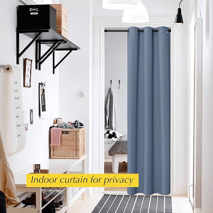NICETOWN Doorway Curtain for Living Room Thermal Insulated Door Blinds for Door - Image 2