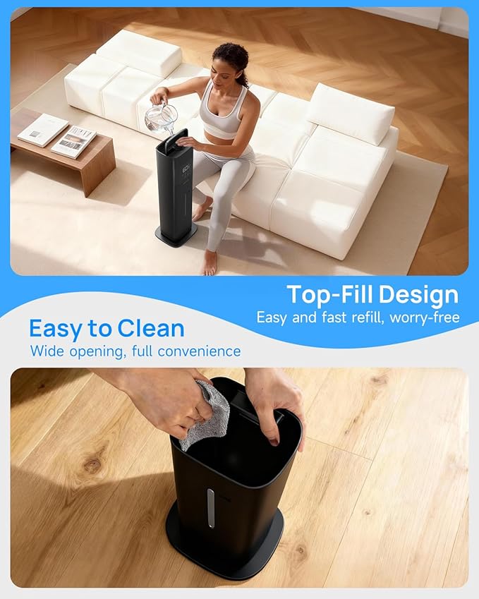 Warm & Cool Mist Humidifiers for Bedroom 500 sq ft, 2.1Gal/8L Humidifier Large - Image 7