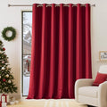 NICETOWN Thermal Insulated 100% Blackout Drape, Christmas Red, Noise Reducing by NICETOWN
