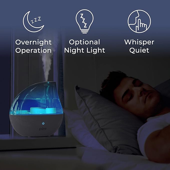Pure Enrichment MistAire Silver Ultrasonic Cool Mist Humidifier - Image 5