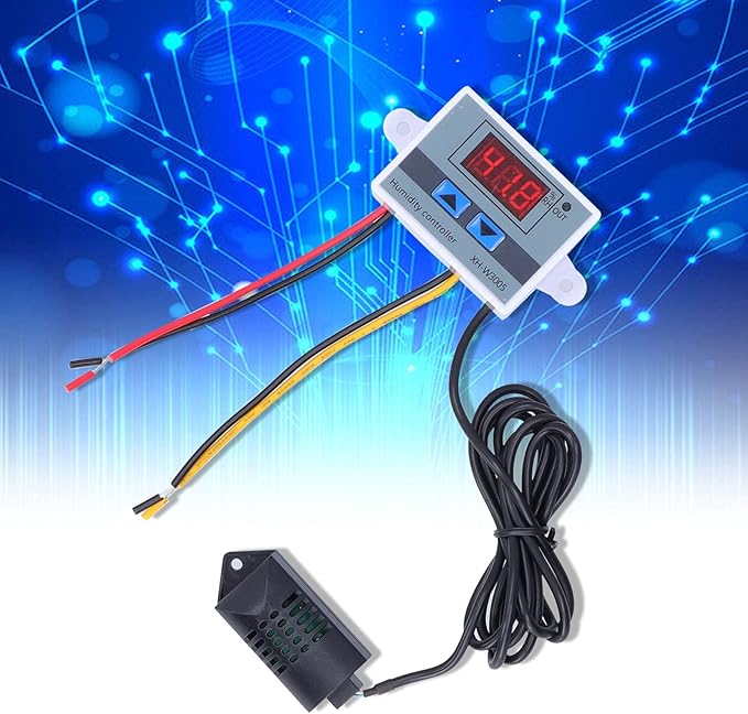 Humidity Controller for Humidifier, DC 12/24V Digital Humidistat 1-99.9% - Image 2