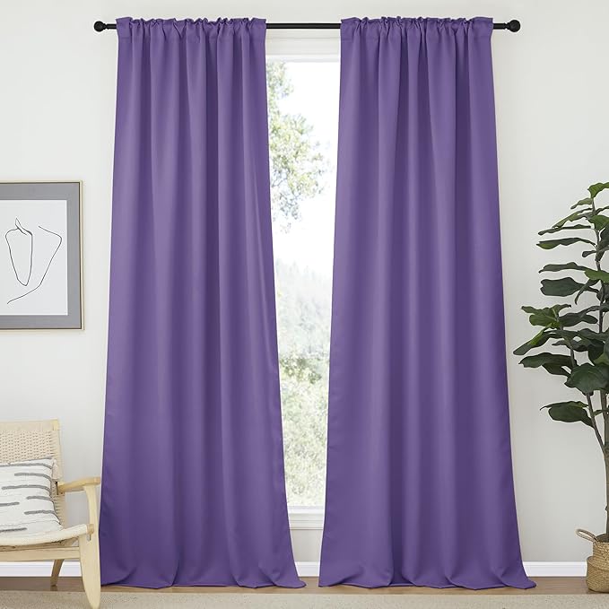 NICETOWN Bedroom Blackout Curtain Panels - Image 2