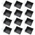 MAKERELE Grey 34 cu.in. Adjustable Electrical Outlet Box, Double Gang High by MAKERELE
