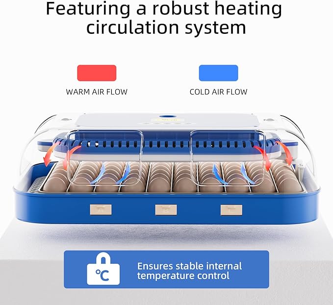70 Egg Incubator for Hatching Eggs, Intelligent Incubator - Image 2