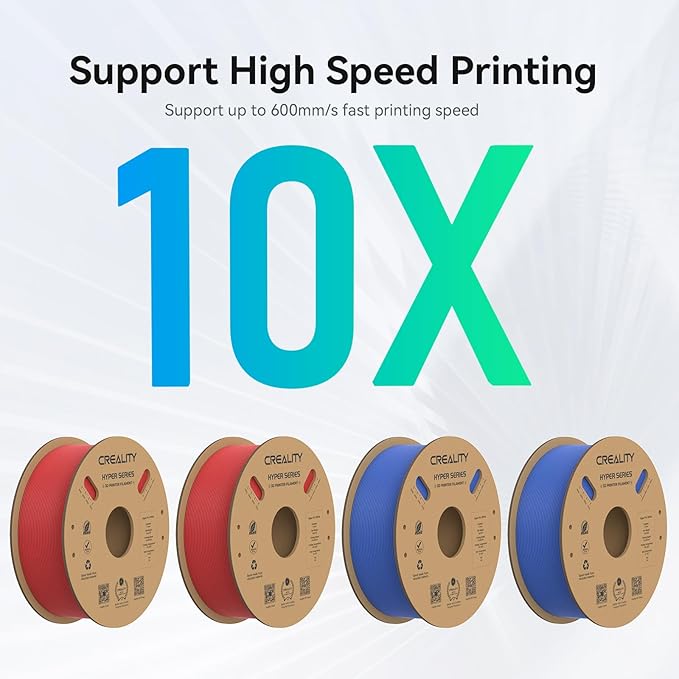 Creality Hyper PLA Filament 1.75mm, 30-600mm/s High Speed 3D Printer Filament - Image 4